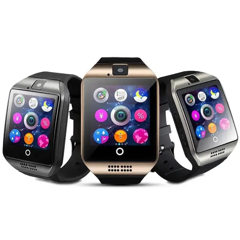 Q18 Smart Watch With Camera SIM TF Card Slot Fitness Activity Tracker Sport Watch For Android ios Smartwatch reloj inteligente
